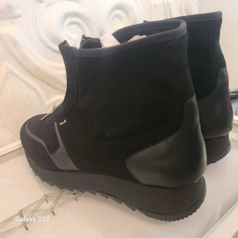 Norma J. Baker Black Above Ankle Boots. NWOT. Size EU 37/6.5 US